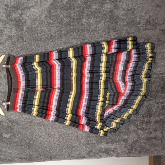 Free People Boho Maxi High Low Broom Shirt Crinkle Multicolor Womens S/p - Picture 2 of 6
